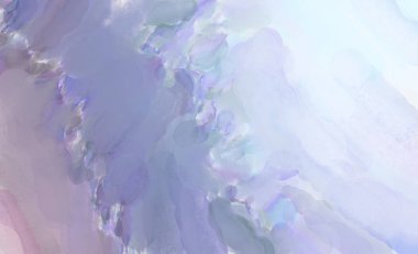 Pastel renklerde suluboya resim. Poster, duvar sanatı, afiş, kart, kitap kapağı ya da ambalaj için rahatlatıcı kompozisyonun yumuşak renkli çizimi. Modern fırça darbeleri resim.