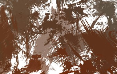 Sanatsal soyut arkaplan. Doku boyalı duvar kağıdı. Boya darbeleriyle yaratıcı bir illüstrasyon. Fırça desenli resim.