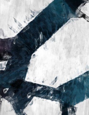 Soyut arkaplanda pürüzlü fırça darbeleri. Fırça boyası. Renkli boya darbeleri. Eşsiz duvar sanatı. Tuvaldeki modern sanat. Renkli çağdaş sanat eserleri. 