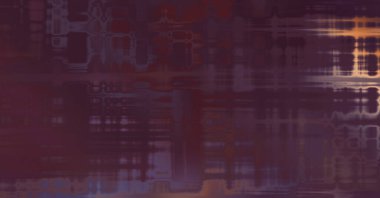 Soyut arkaplan. Yaşlanmış grunge dokusunda geometrik elementler. Farklı renk desenli grafiksel illüstrasyon.