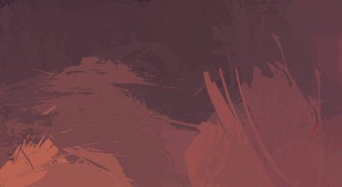 Fırça darbesi ile boyanmış. Sanatsal canlılık ve renkli duvar kâğıdı. Kaotik resim. Taranmış Boyalı Soyut Arkaplan. 