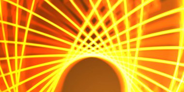 Işık dalgalarının neon renkli soyut tasarımı. Dijital arka plan ve neon ışığı parlama efekti. Parlak ışınlar duvar kağıdı.