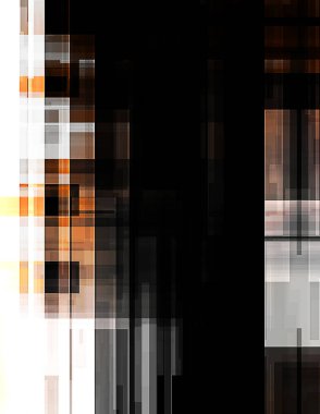 Renkli ve canlı geometrik şekiller katmanları var. Bir teknoloji planının dijital illüstrasyonu. Gelecekçi tasarım şablonu.