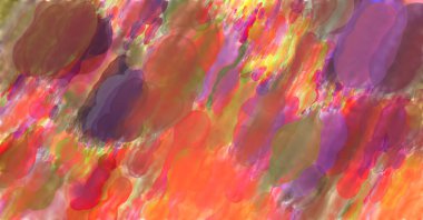 Çağdaş sanat. El yapımı resim. Modern sanat eserleri. Yüzeyde suluboya fırça darbeleriyle resim yapmak. 2D çizim. Sanatsal arkaplan resmi. Tablo üzerinde soyut resim. Renkli doku.