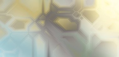 Renkli ve canlı geometrik şekiller katmanları var. Bir teknoloji planının dijital illüstrasyonu. Gelecekçi tasarım şablonu.