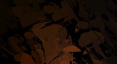 Canlı fırça darbeleriyle boyanmış. Renkli desenli resim. Fırçalanmış duvar kağıdını boya.