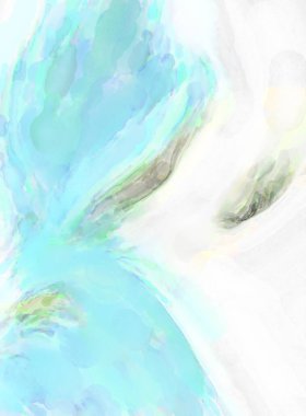 Poster, duvar sanatı, afiş, kart, kitap kapağı veya ambalaj için pastel renkli suluboya resim. Alkol mürekkebini andıran rahatlatıcı fırça darbelerinin modern resmi.