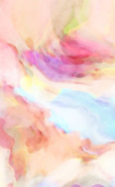 2D çizim. Sanatsal arkaplan resmi. Tablo üzerinde soyut resim. Çağdaş sanat. El yapımı resim. Renkli doku. Modern sanat eserleri. Yüzeyde suluboya fırça darbeleriyle boyama.