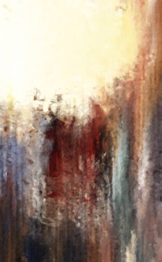 Modern sanat. Renkli çağdaş sanat eserleri. Renkli boya darbeleri. Soyut arkaplanda fırça darbeleri. Fırça boyası. Eşsiz duvar sanatı.