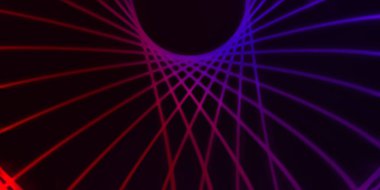 Işık dalgalarının neon renkli soyut tasarımı. Dijital arka plan ve neon ışığı parlama efekti. Parlak ışınlar duvar kağıdı.