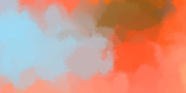 Canlı boya desenli arka plan. Renkli fırça darbelerinin 2B çizimi. Dekoratif doku resmi. Boyalı arkaplan.