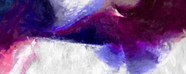 Soyut arkaplanda pürüzlü fırça darbeleri. Fırça boyası. Renkli boya darbeleri. Eşsiz duvar sanatı. Tuvaldeki modern sanat. Renkli çağdaş sanat eserleri. 