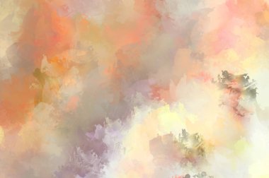 Sanatsal soyut arkaplan. Doku boyalı duvar kağıdı. Boya darbeleriyle yaratıcı bir illüstrasyon. Fırça desenli resim.