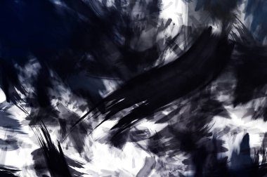 Sanatsal soyut arkaplan. Doku boyalı duvar kağıdı. Boya darbeleriyle yaratıcı bir illüstrasyon. Fırça desenli resim.