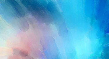 Yumuşak suluboya duvar kağıdı. Hafifçe fırçalanmış renkleri olan sanatsal bir resim. Pastel renkler arkaplana dokunmuş. Soyut duvar sanatı..