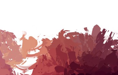 Taranmış Boyalı Soyut Arkaplan. Vahşi kaotik fırça darbeleri. Boya darbeleri. 2D İllüstrasyon. Fırça darbeli resim. 