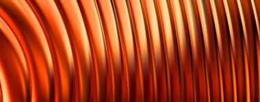 Soyut arkaplan. Renkli dalgalı yansıtıcı duvar kağıdı. Duvar kağıdı, afiş, arkaplan, kart, kitap kapağı veya web sitesi için grafiksel resimleme.