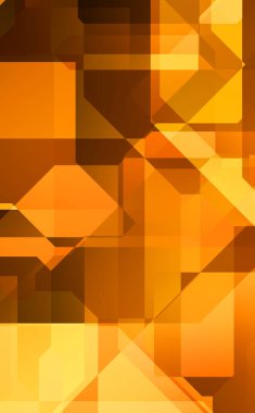 Renkli ve canlı geometrik şekiller katmanları var. Bir teknoloji planının dijital illüstrasyonu. Gelecekçi tasarım şablonu.