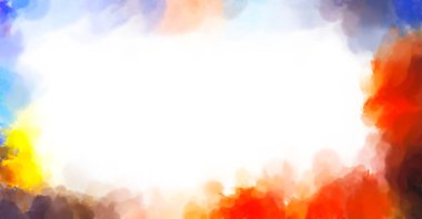 Yüzeyde suluboya vuruşlar. Sanatsal arkaplan resmi. Tablo üzerinde soyut resim. Fırça darbeleri. Çağdaş sanat. El işçiliğinin renkli dokusu. Modern resim.