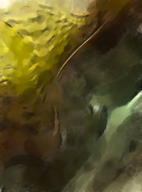 Modern sanat. Renkli çağdaş sanat eserleri. Renkli boya darbeleri. Soyut arkaplanda fırça darbeleri. fırça boyası.