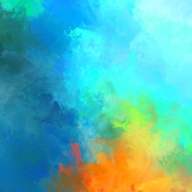 Boya darbeleri. 2D İllüstrasyon. Taranmış Boyalı Soyut Arkaplan. Fırça darbesi ile boyanmış. Modern sanat.