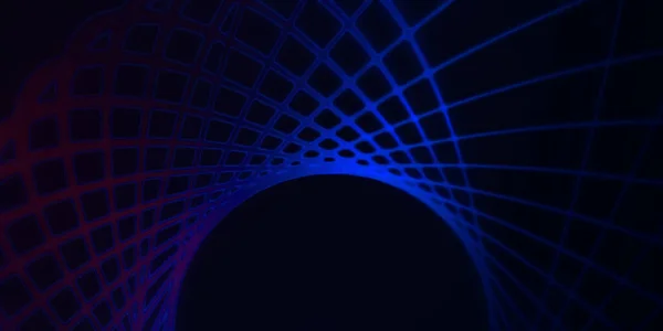 Neon Kleurrijke Abstracte Ontwerp Van Lichtgolven Digitale Achtergrond Met Neon — Stockfoto