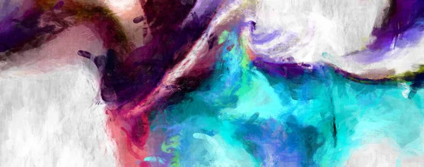 Szorstkie Pociągnięcia Pędzla Abstrakcyjnym Tle Malowanie Pędzlem Kolorowe Pociągnięcia Farby — Zdjęcie stockowe