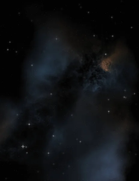 Galaksi Uzayındaki Yıldız Alanı Renkli Nebula Ile Uzayın Derinliklerinin Bilim — Stok fotoğraf