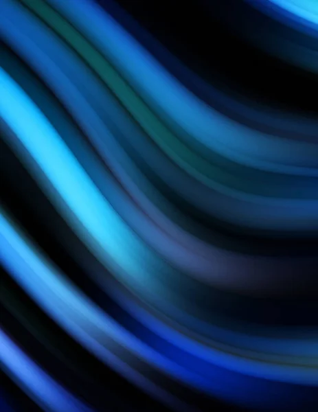 Colorful Smooth Lines Black Background Liquid Fluid Vibrant Color Waves — Stock Photo, Image