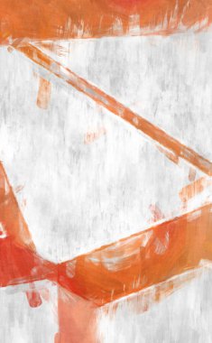 Soyut arkaplanda pürüzlü fırça darbeleri. Fırça boyası. Renkli boya darbeleri. Eşsiz duvar sanatı. Tuvaldeki modern sanat. Renkli çağdaş sanat eserleri. 