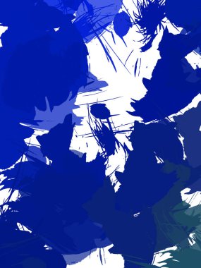 Renkli fırça darbelerinin 2B çizimi. Dekoratif doku resmi. Canlı boya desenli arka plan. Kaotik fırça darbeleri resim.