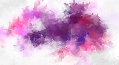 Yaratıcı soyut resim. Artistik fırça darbeleriyle donatılmış. Renkli ve canlı bir illüstrasyon. boyalı sanat.