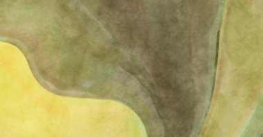 Alkol mürekkebini andıran rahatlatıcı fırça darbelerinin modern resmi. Poster, duvar sanatı, afiş, kart, kitap kapağı veya ambalaj için pastel renkli suluboya resim.