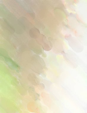 Pastel renklerde suluboya resim. Poster, duvar sanatı, afiş, kart, kitap kapağı ya da ambalaj için rahatlatıcı kompozisyonun yumuşak renkli çizimi. Modern fırça darbeleri resim.