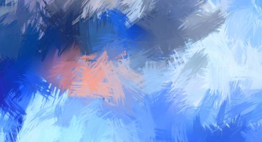 Renkli fırça darbelerinin soyut arkaplanı. fırçalanmış canlı duvar kağıdı. resmedilmiş sanat eseri. Eşsiz ve yaratıcı illüstrasyon.