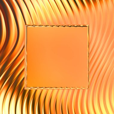 Soyut çerçeveli arkaplan. Renkli, canlı, dalgalı bir duvar kağıdı. Merkezi çerçeveli yaratıcı grafik 2d çizim. Dinamik şekilli modaya uygun sıvı örtüsü.