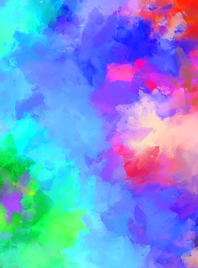 Renkli fırça darbelerinin soyut arkaplanı. fırçalanmış canlı duvar kağıdı. resmedilmiş sanat eseri. Eşsiz ve yaratıcı illüstrasyon.