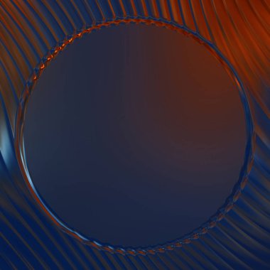 Soyut çerçeveli arkaplan. Renkli, canlı, dalgalı bir duvar kağıdı. Merkezi çerçeveli yaratıcı grafik 2d çizim. Dinamik şekilli modaya uygun sıvı örtüsü.