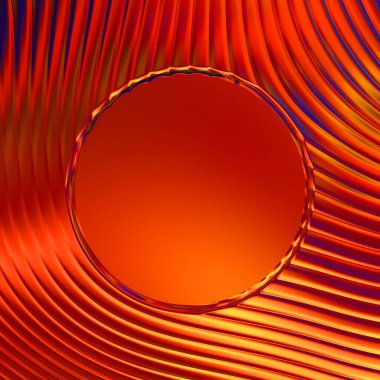 Soyut çerçeveli arkaplan. Renkli, canlı, dalgalı bir duvar kağıdı. Merkezi çerçeveli yaratıcı grafik 2d çizim. Dinamik şekilli modaya uygun sıvı örtüsü.