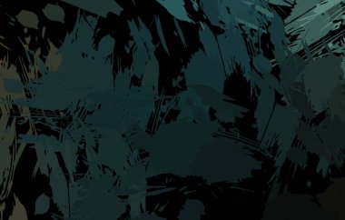 Vahşi fırça darbeleriyle yaratıcı soyut resim. Artistik fırça darbeleriyle donatılmış. Renkli ve canlı bir tasvir. Boyalı sanat.