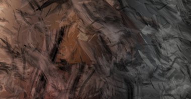 Modern sanat. Taranmış Boyalı Soyut Arkaplan. Fırça darbesi ile boyanmış. Boya darbeleri. 2B Görüntü