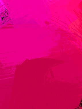 Vahşi fırça darbeleriyle yaratıcı soyut resim. Artistik fırça darbeleriyle donatılmış. Renkli ve canlı bir tasvir. Boyalı sanat.