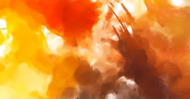 El yapımı sürreal soyut desenli suluboya. Modern sanatsal resim. 2D çizim. Arkaplan boyası karışımı. Yaratıcı duvar sanatı. Çağdaş sanat