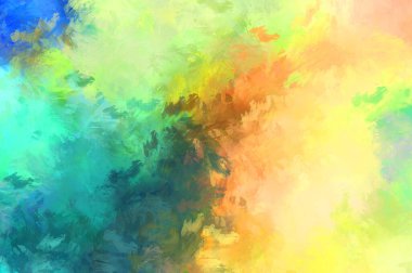 Renkli fırça darbelerinin soyut arkaplanı. fırçalanmış canlı duvar kağıdı. resmedilmiş sanat eseri. Eşsiz ve yaratıcı illüstrasyon.