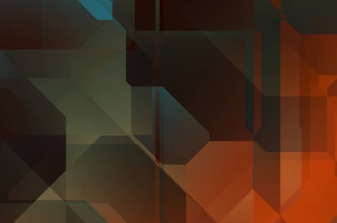 Dinamik bileşime sahip minimalist düz stil içinde modayı takip eden geometrik soyut arkaplan. 