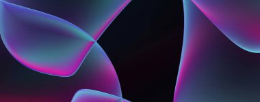 Soyut arkaplan. Değişken renk değişim dalgaları, dinamik hareketlerle. Işık dalgalarının neon renkli soyut tasarımı. Duvar kağıdı, afiş, arkaplan, kart, kitap illüstrasyonu, web sitesi.