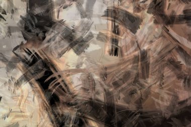 Modern sanat. Taranmış Boyalı Soyut Arkaplan. Fırça darbesi ile boyanmış. Boya darbeleri. 2B Görüntü