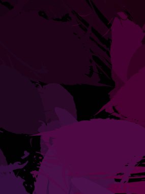 Vahşi fırça darbeleriyle yaratıcı soyut resim. Artistik fırça darbeleriyle donatılmış. Renkli ve canlı bir tasvir. Boyalı sanat.