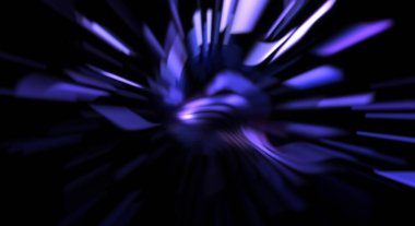 Işık parçacık izleri. Parlayan parçacıkları ve çizgileri olan ışık patlaması yıldızı. Güzel hareketli soyut ışın arkaplanı.