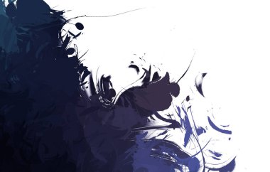 Duvar sanatı Eşsiz ve yaratıcı illüstrasyon. Fırça darbesi ile boyanmış. Renkli fırça darbelerinin soyut arkaplanı. Fırçalanmış canlı duvar kâğıdı. Boyalı sanatsal yaratım.